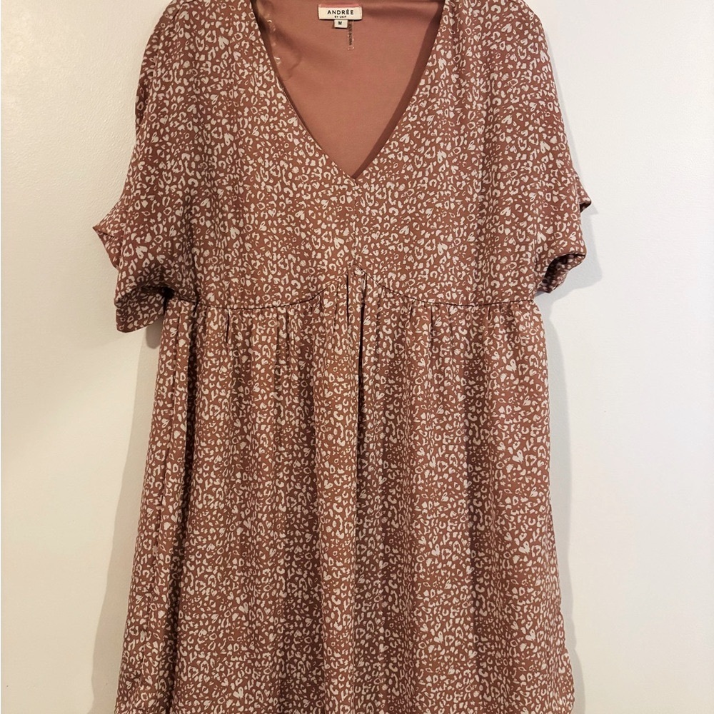 Andree by Unit Mid Length Blush Colored Dress